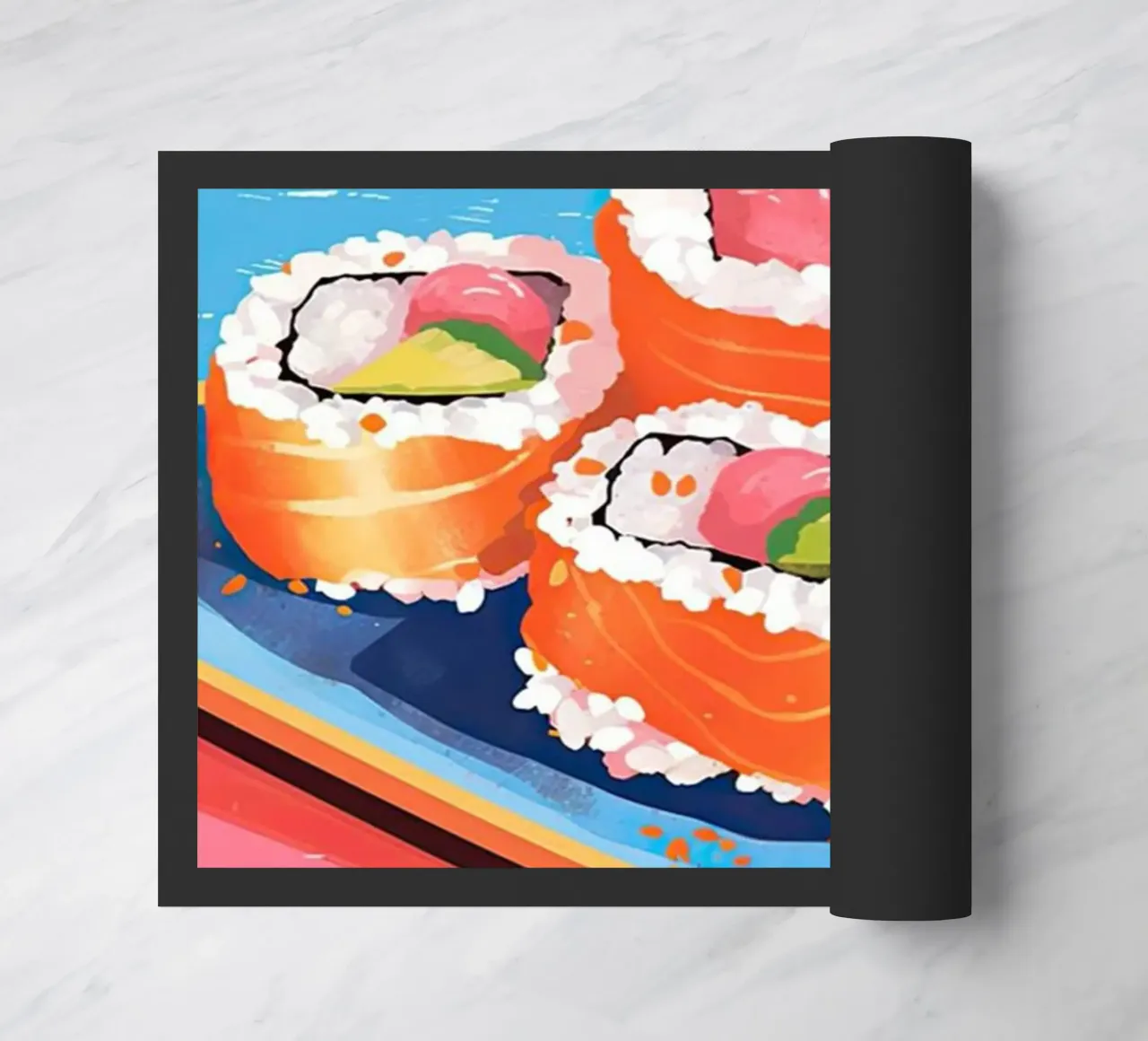 Sushi dal Giappone zerbino da Waylons Studio