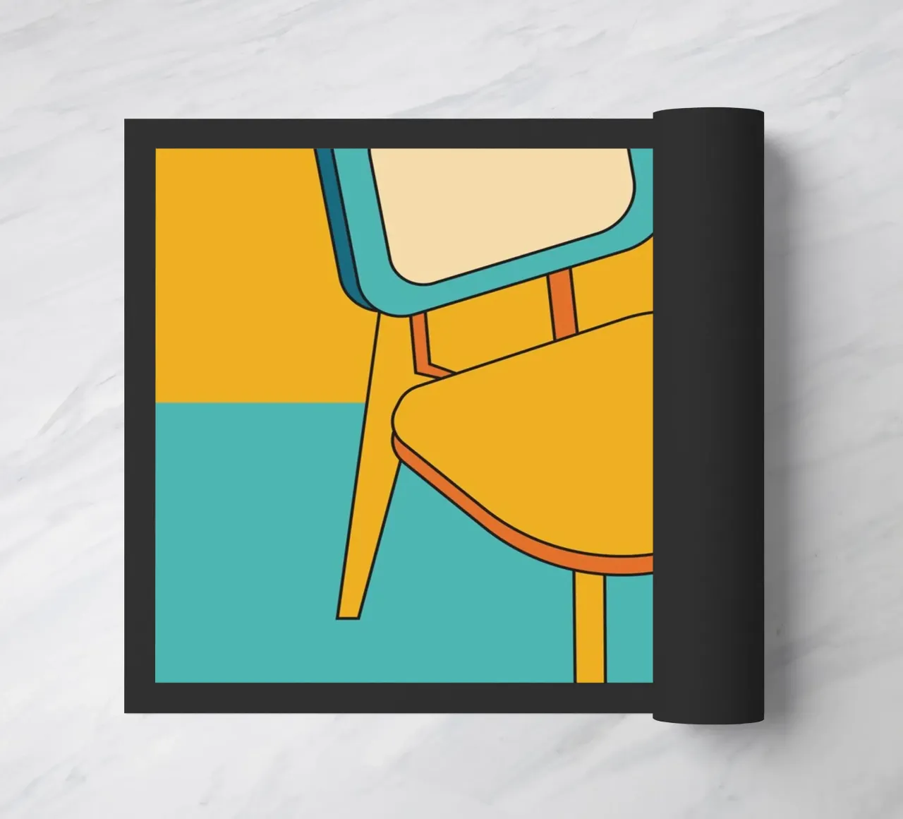 Sedia retro outline zerbino da galihstudio