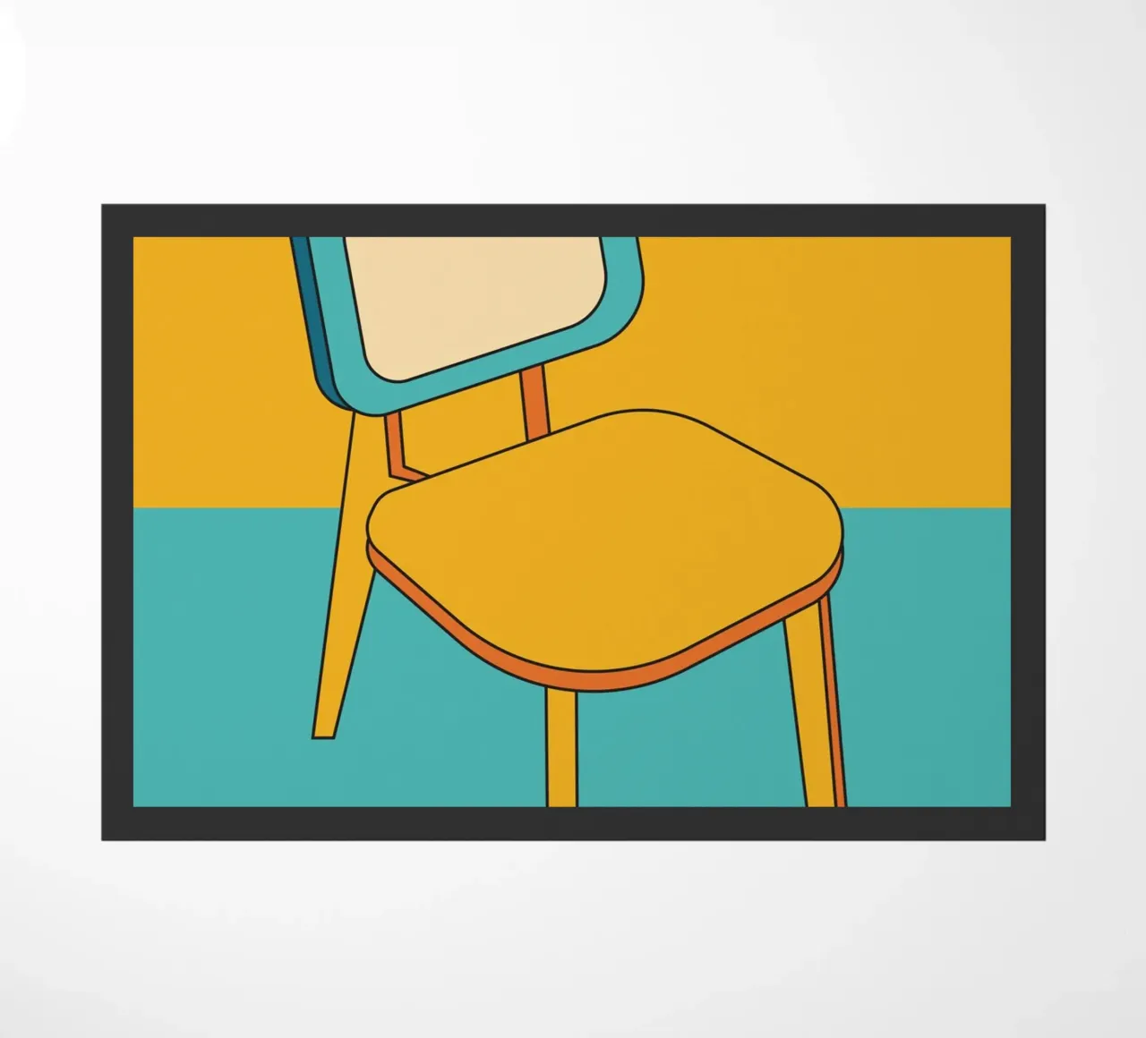 Sedia retro outline zerbino da galihstudio