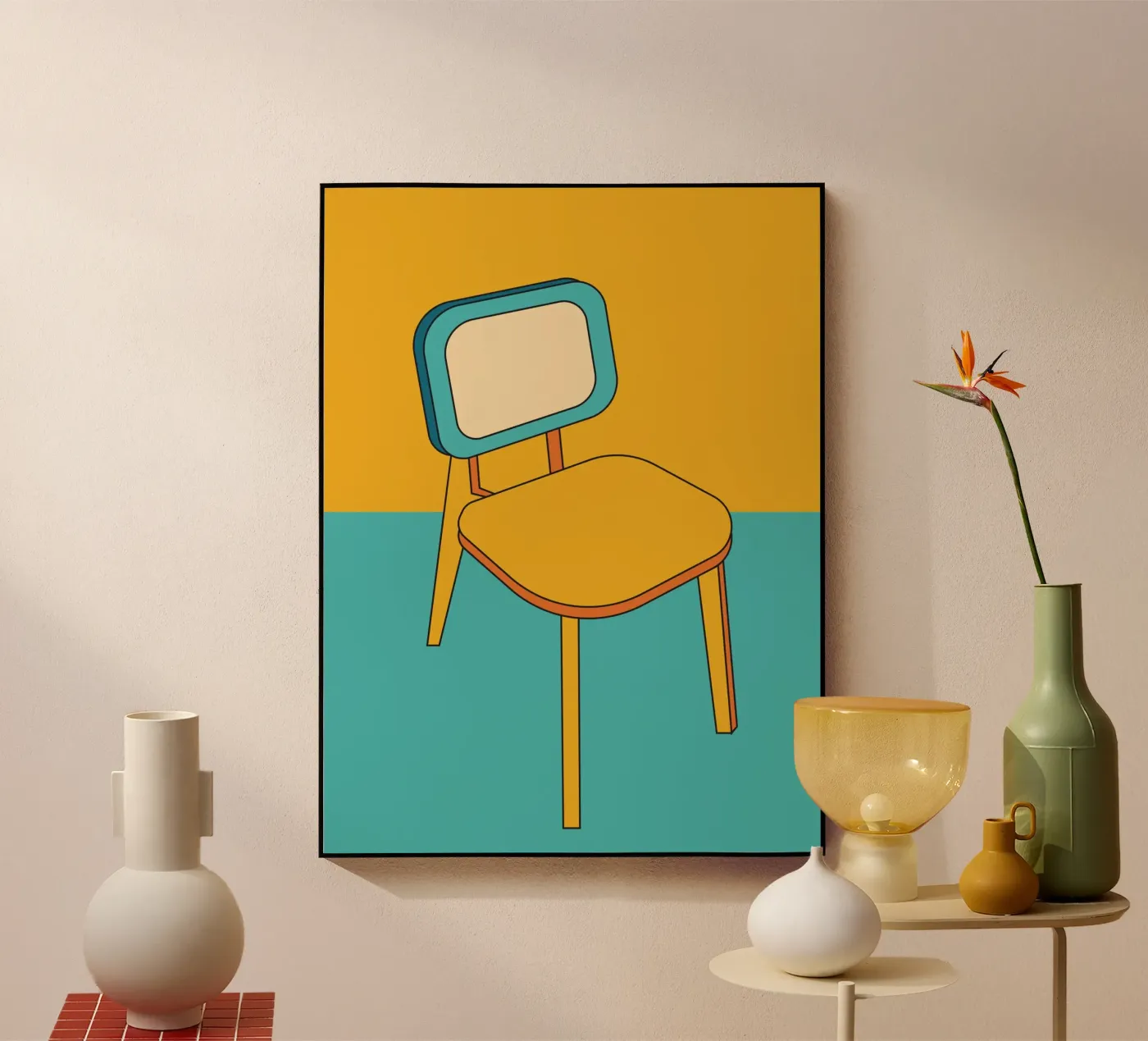 Sedia retro outline plexiglass da galihstudio