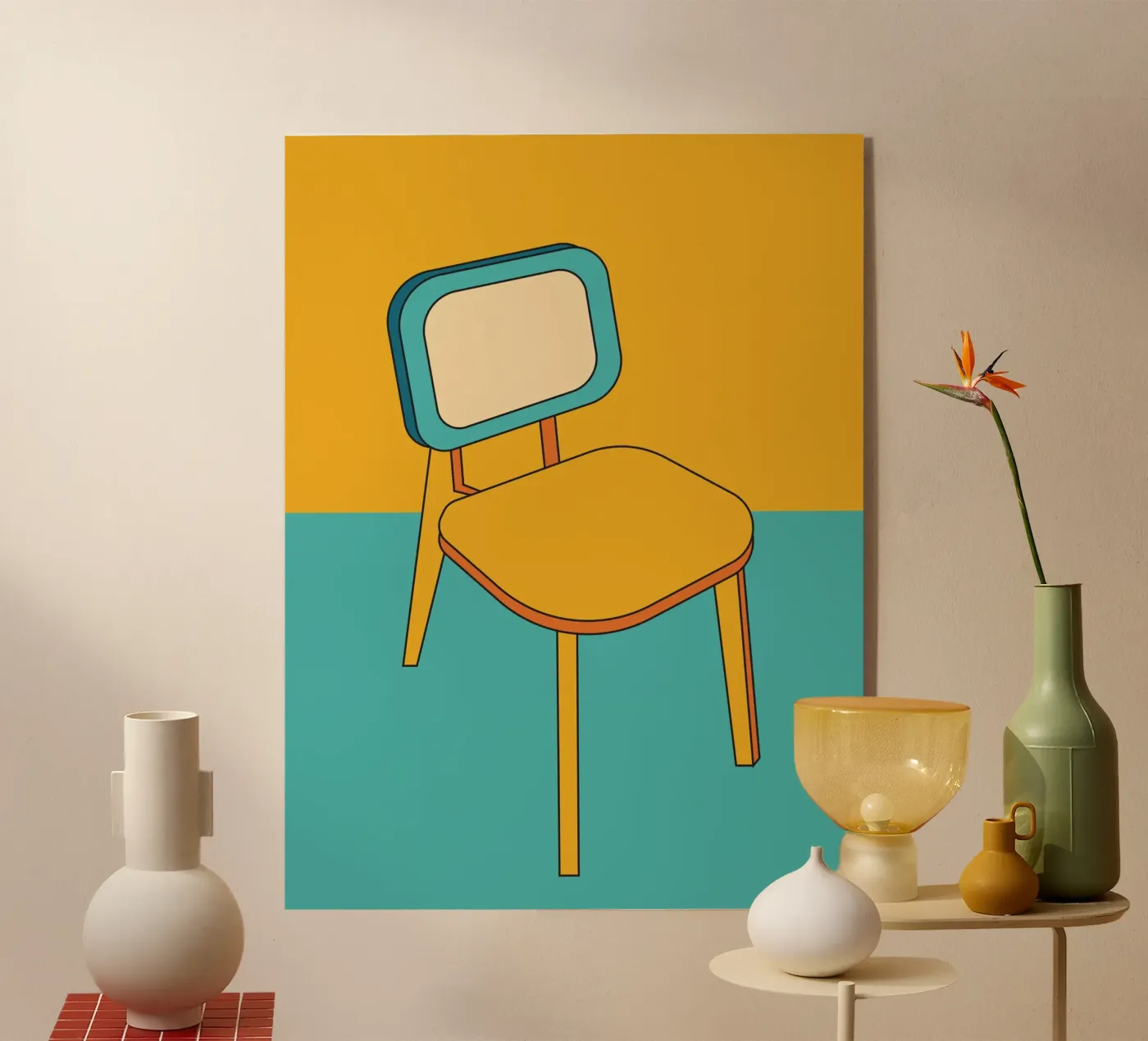 Sedia retro outline plexiglass da galihstudio