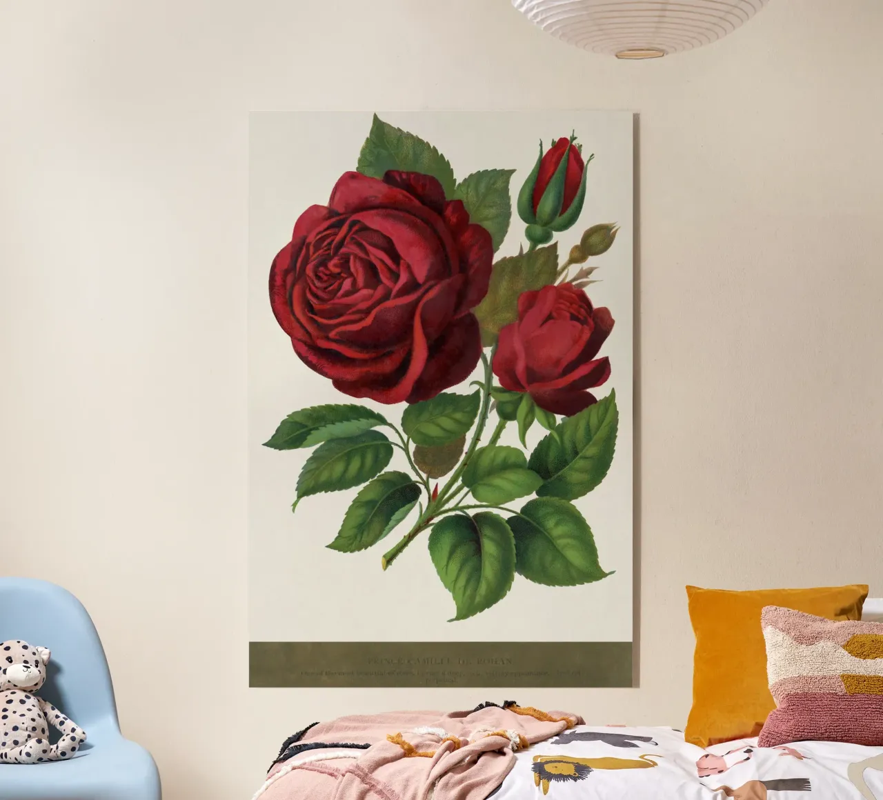 Red rose plexiglass da vintageshop