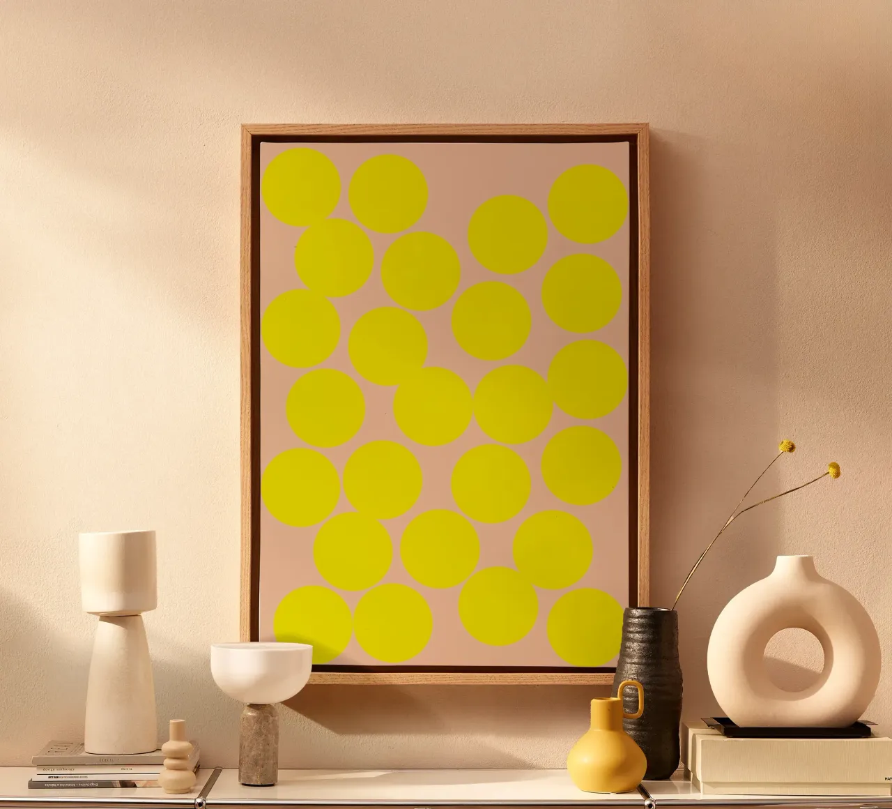 dance of molecules.  (3 Varianten verfügbar) tela con Cornice a cassetta da FRICKE DESIGN
