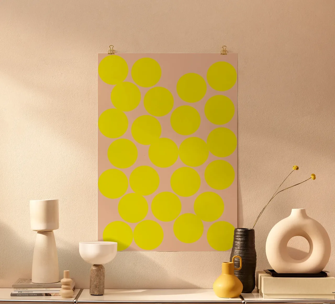 dance of molecules.  (3 Varianten verfügbar) poster con marco de aluminio de FRICKE DESIGN