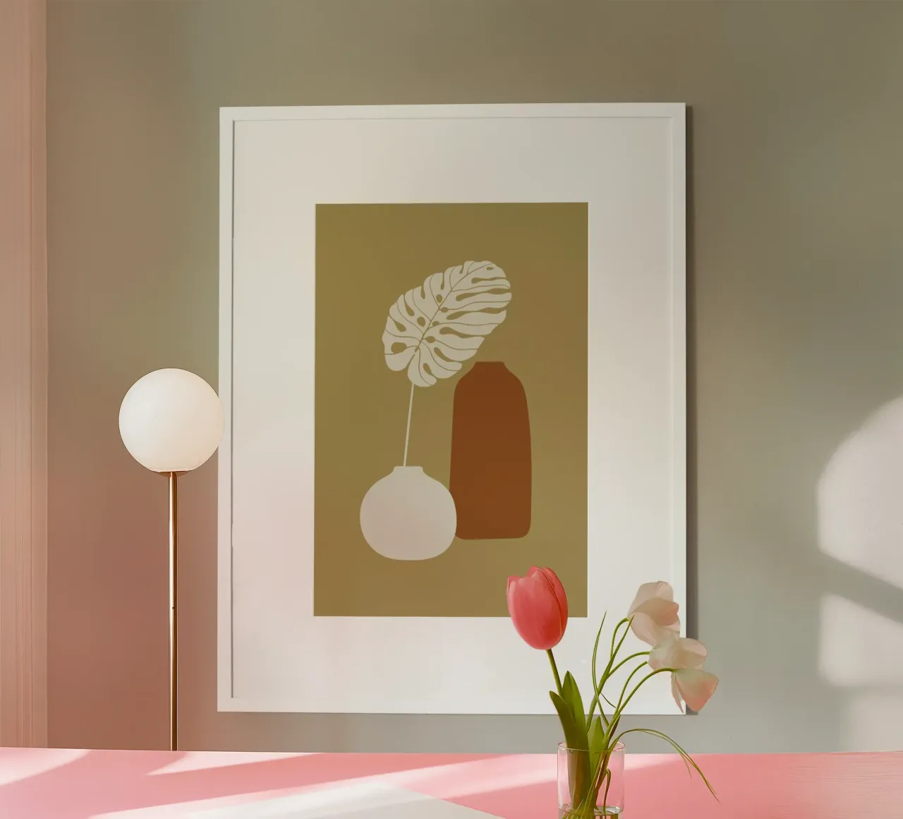 Vase I poster con telaio in alluminio da Pure