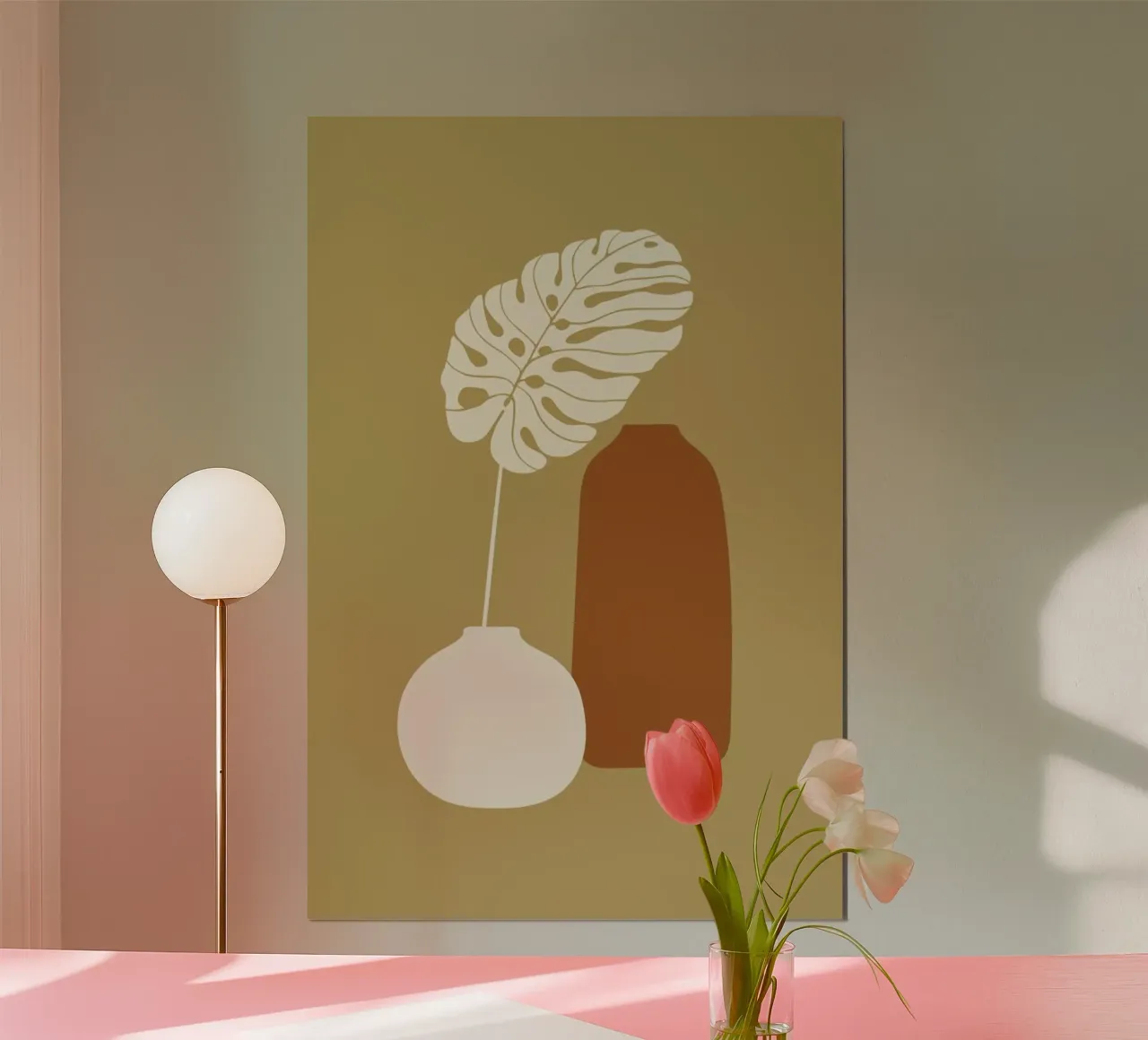Vase I poster con telaio in alluminio da Pure