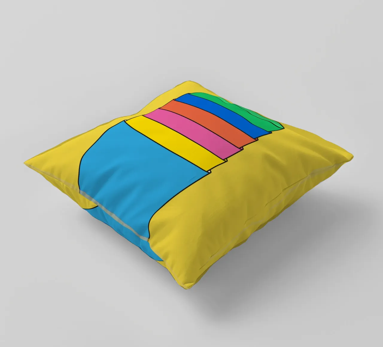 Regenboog glazen stapel kussen van galihstudio