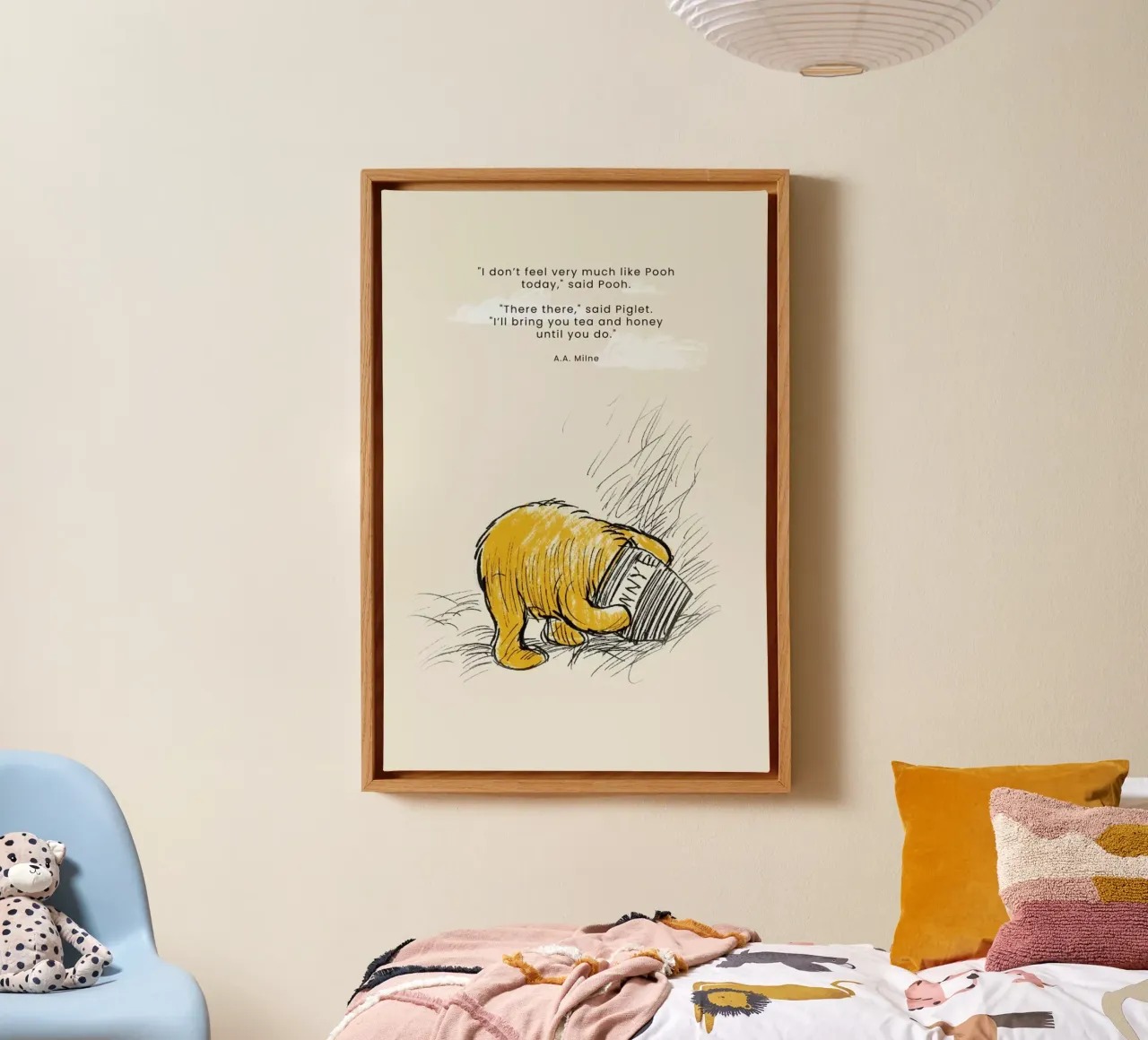 Tea and Honey canvas met Baklijst van Vintage by JUNIQE