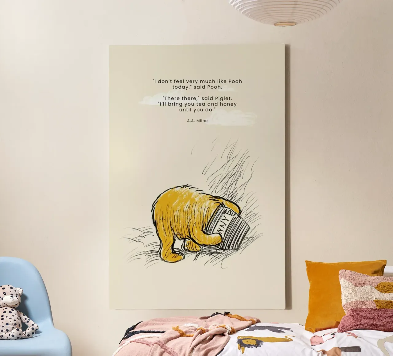 Tea and Honey canvas met Baklijst van Vintage by JUNIQE