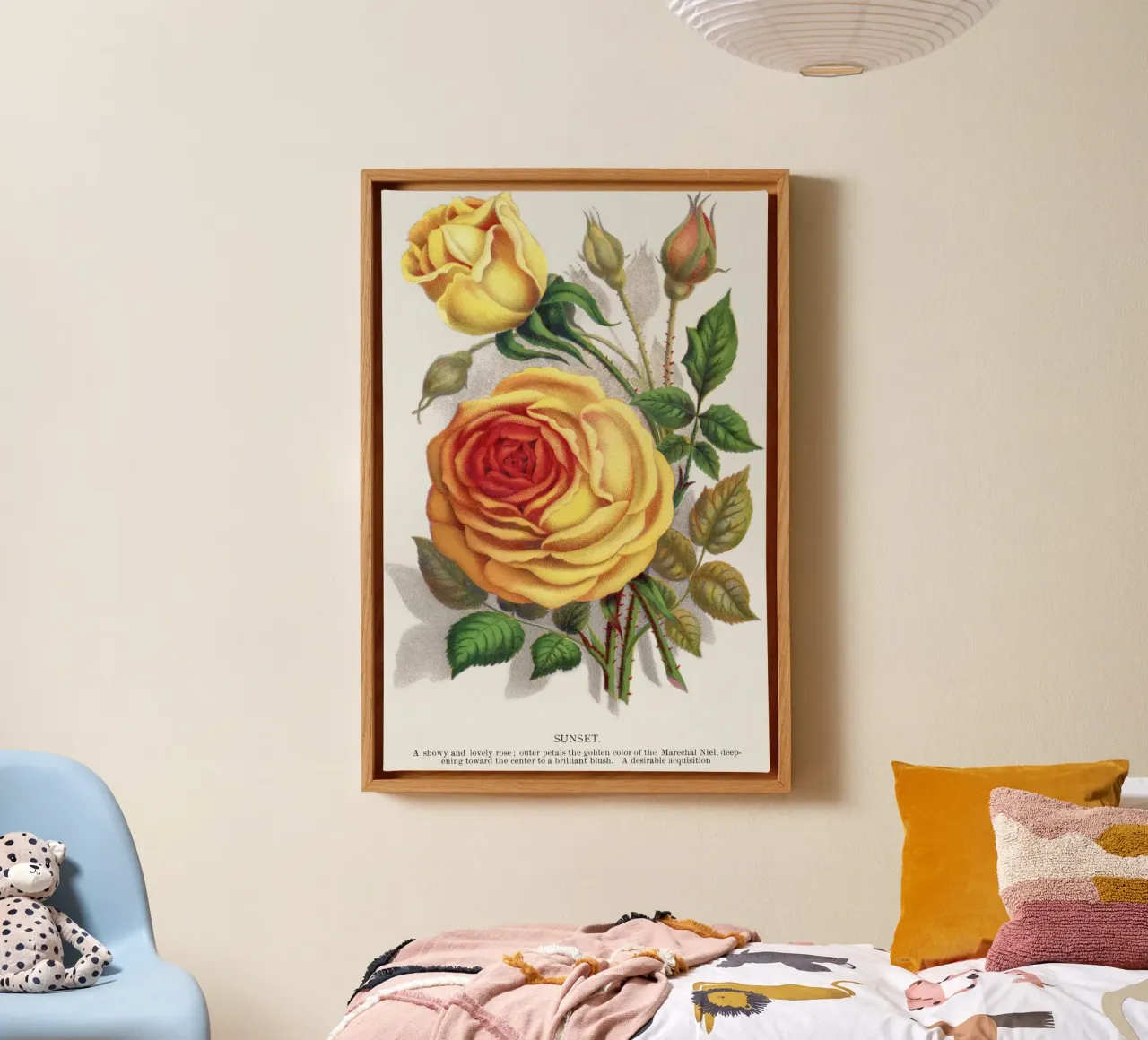 Botanical Specimen tela con Cornice a cassetta da vintageshop