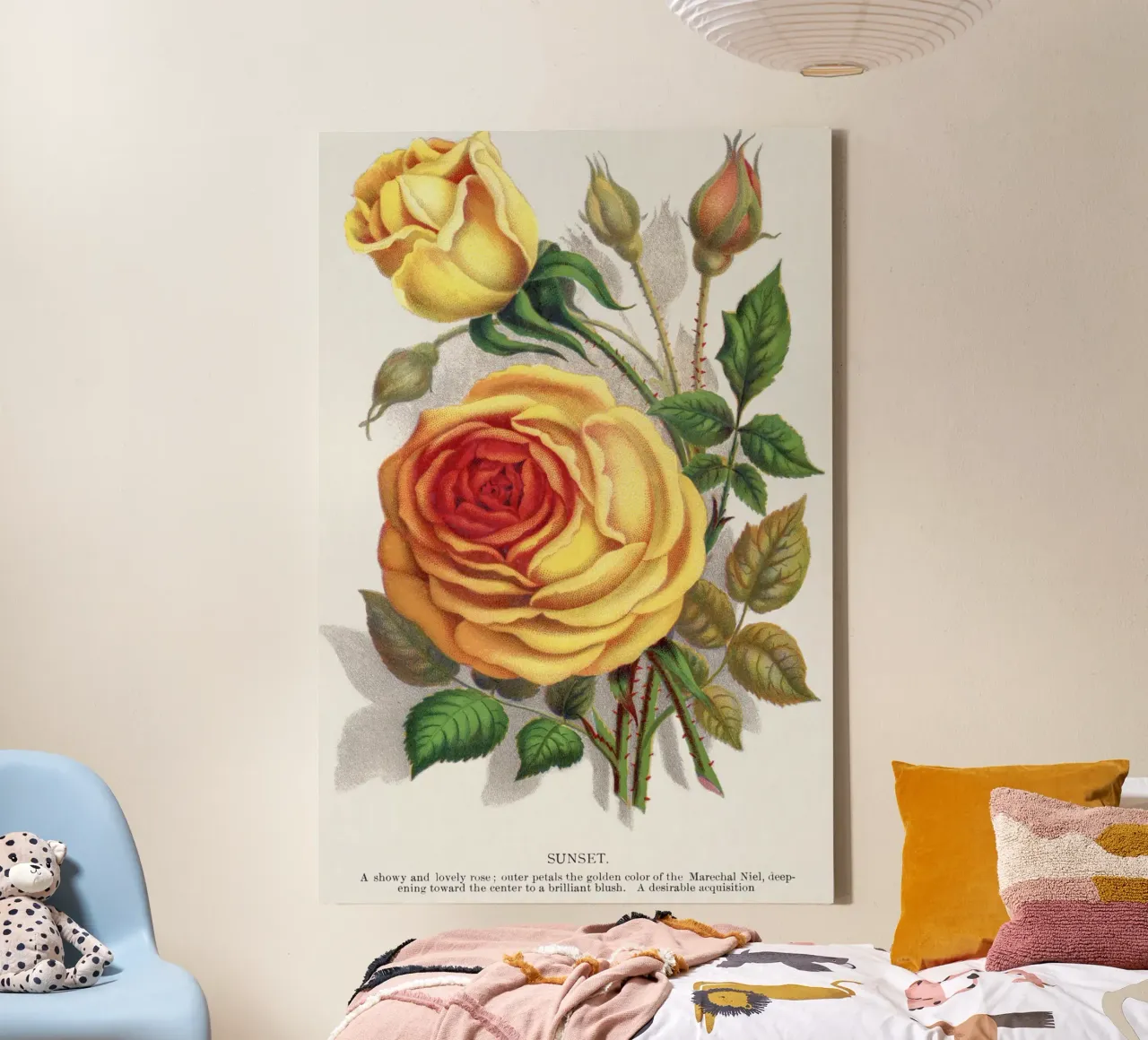 Botanical Specimen tela con Cornice a cassetta da vintageshop