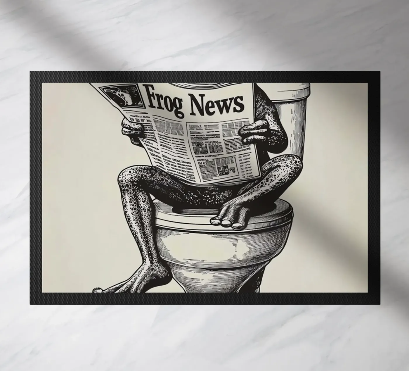 Frog doormat by animals_studio