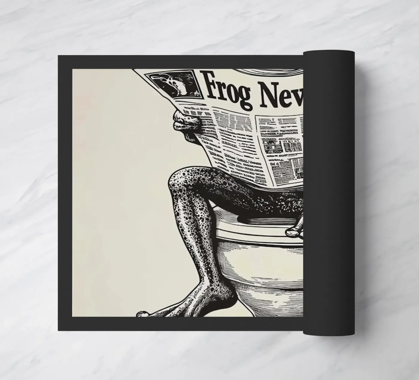 Frog doormat by animals_studio