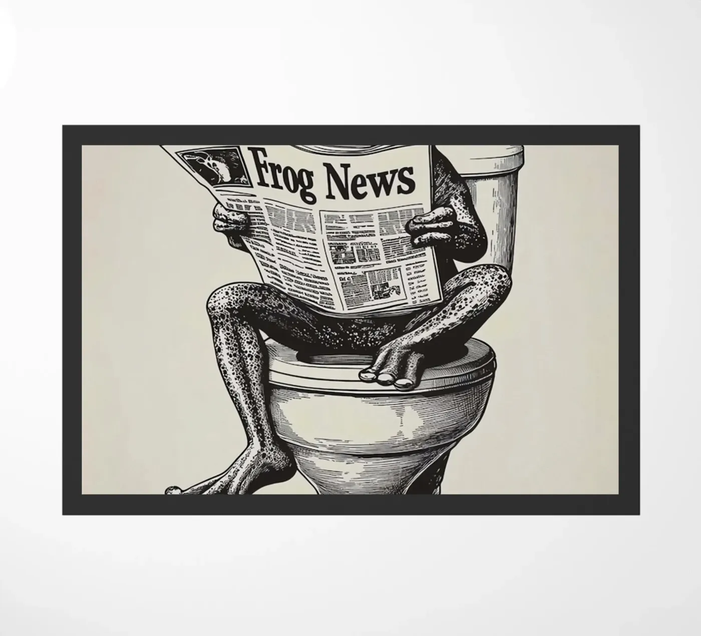 Frog doormat by animals_studio