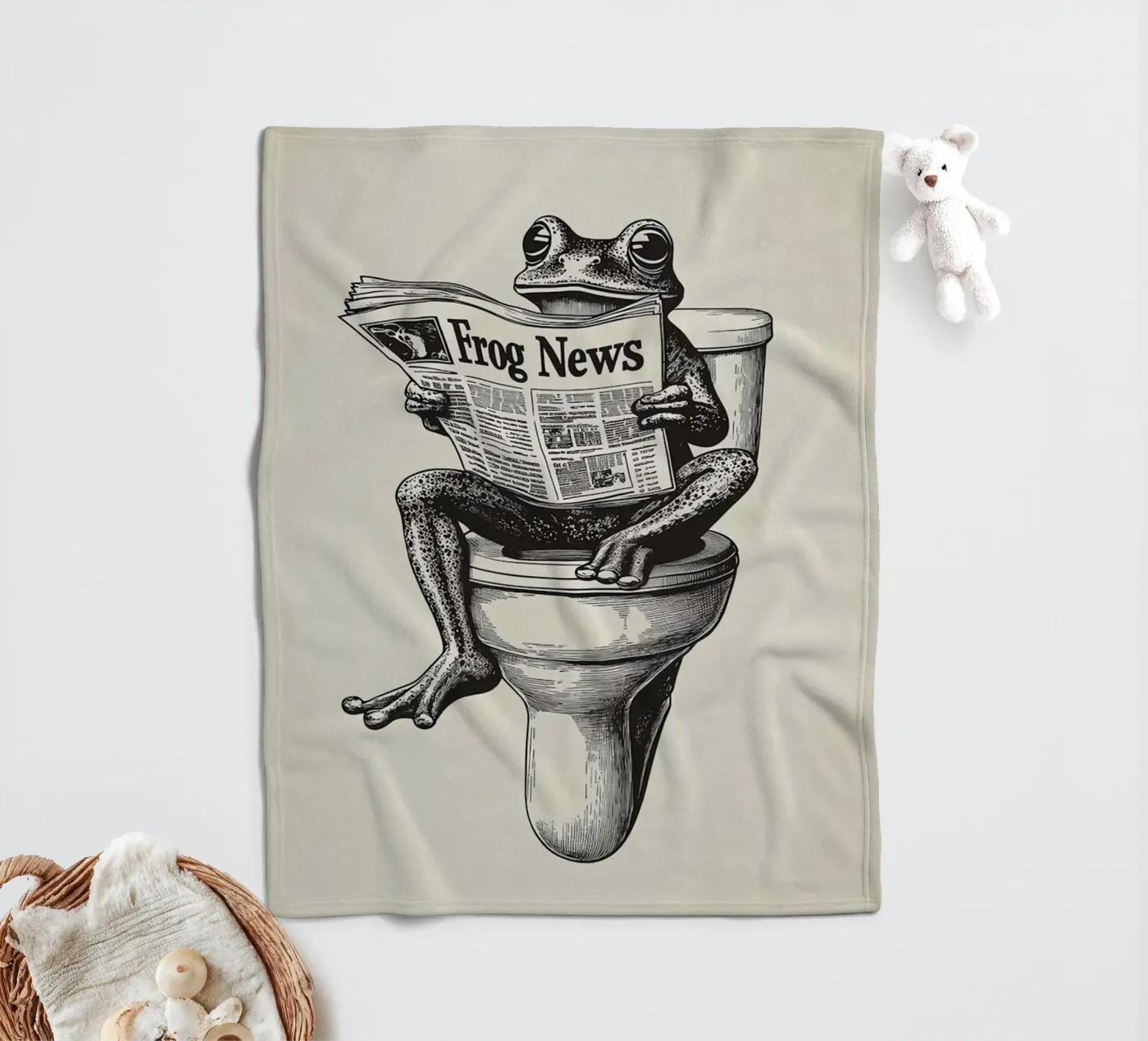 Frosch Fleecedecke von animals_studio