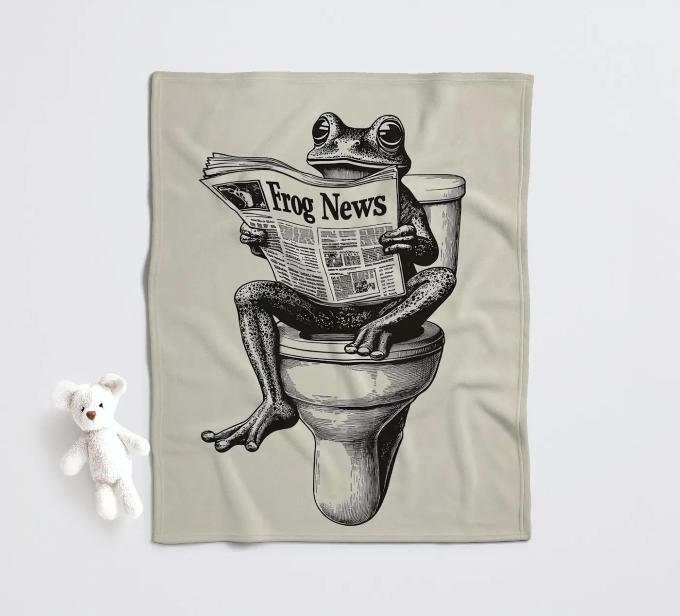 Frosch Fleecedecke von animals_studio