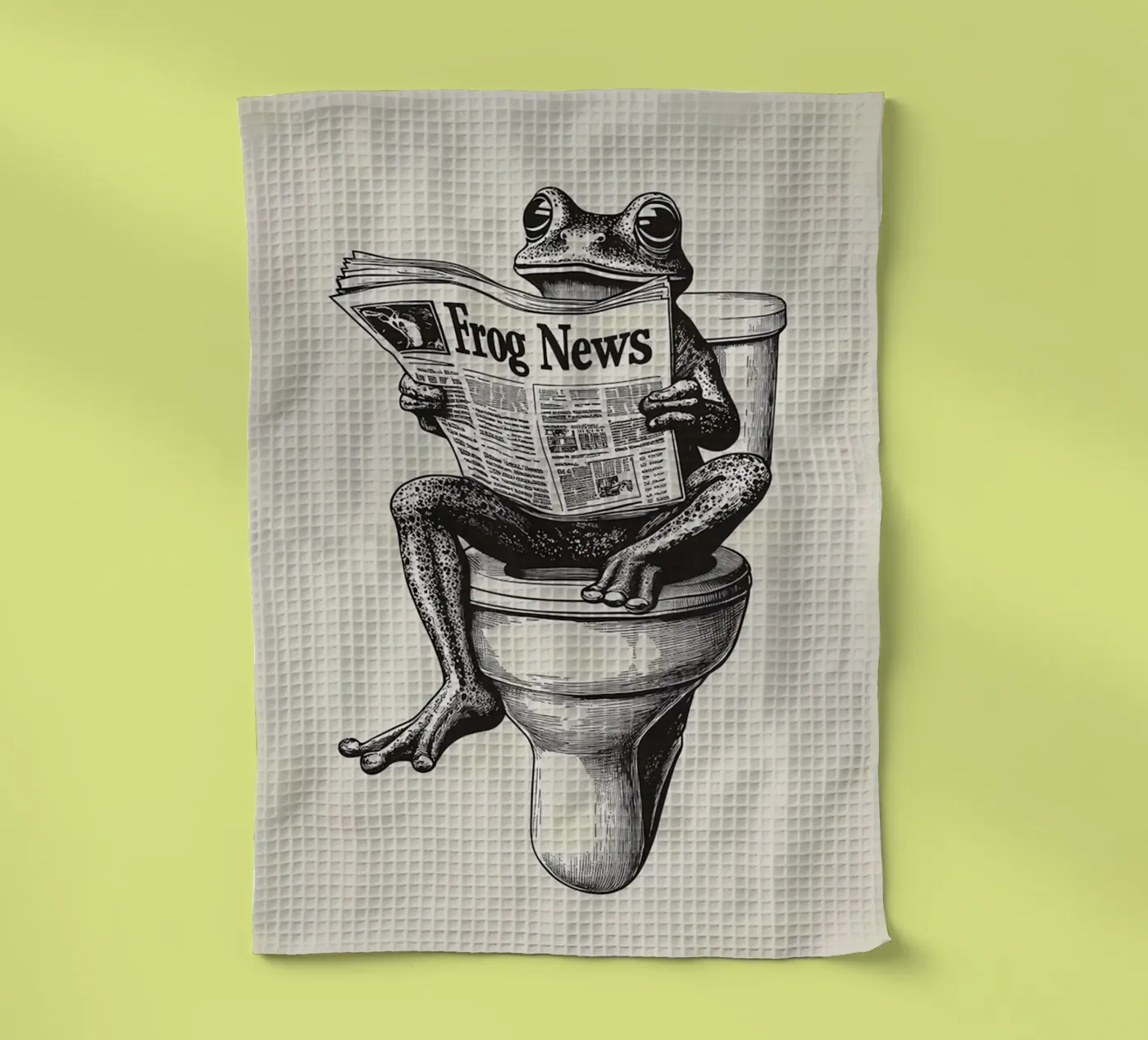 Frog tea towel by animals_studio