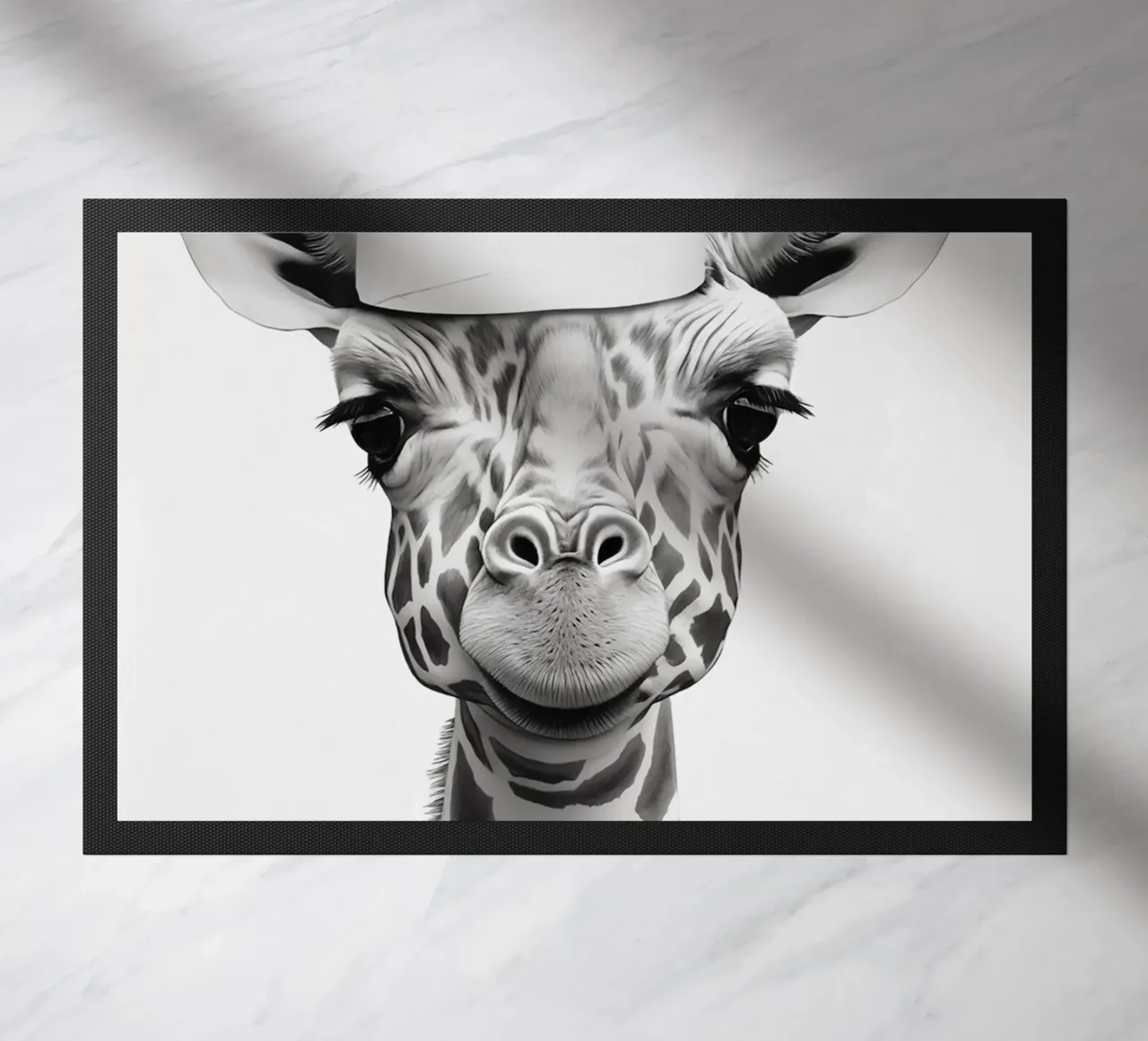 Giraffe doormat by animals_studio