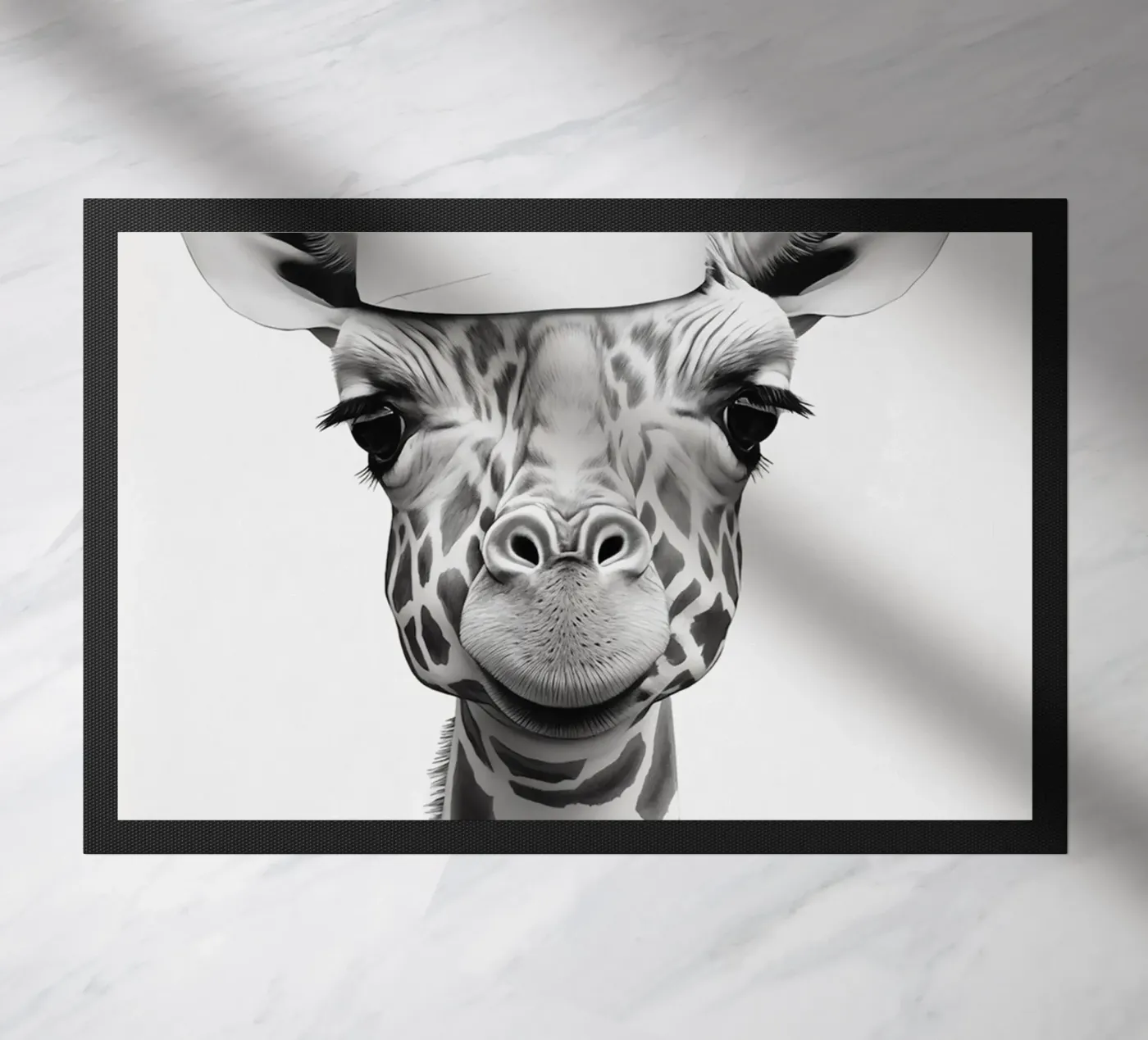 Giraffe doormat by animals_studio