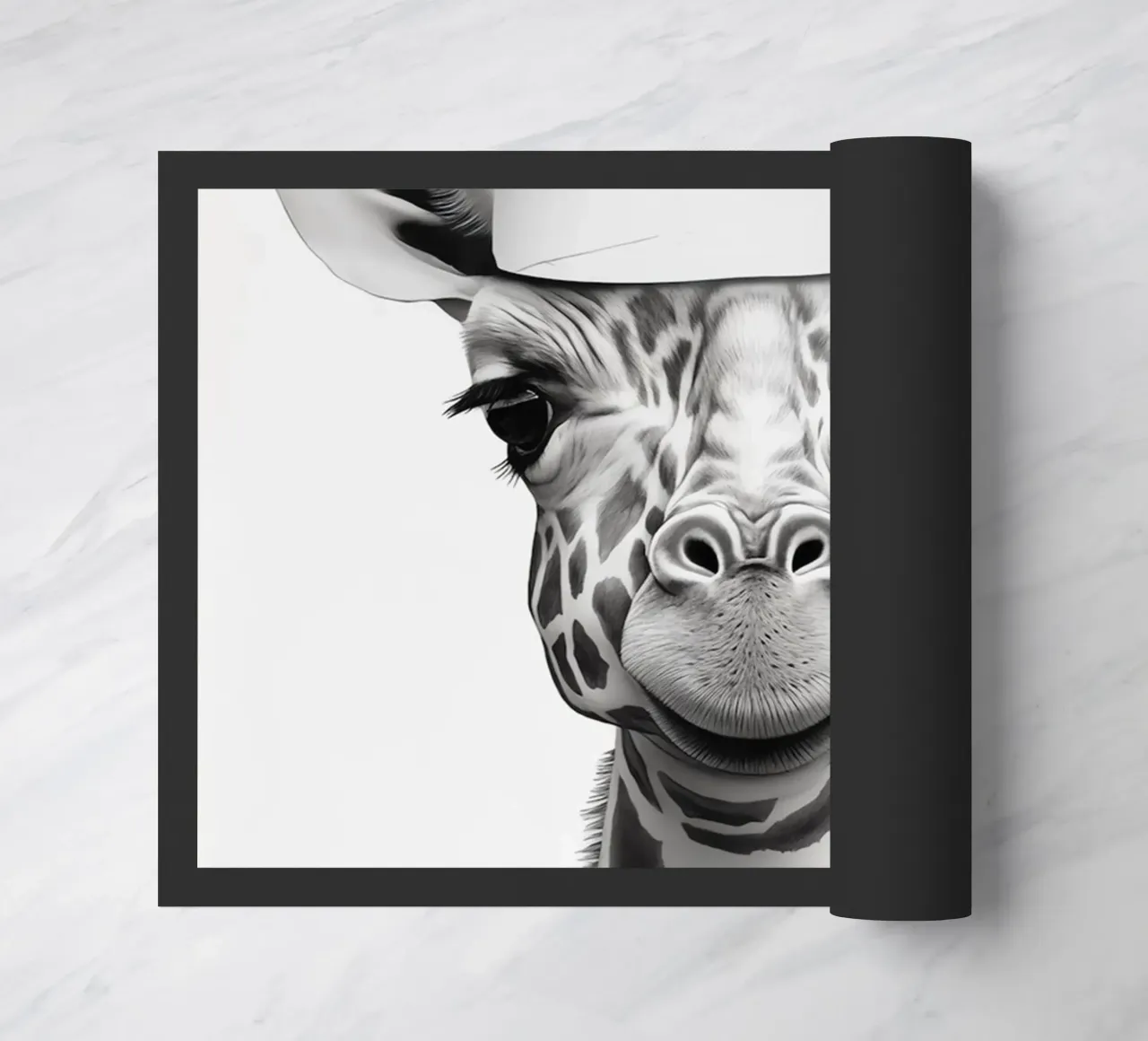 Giraffe doormat by animals_studio