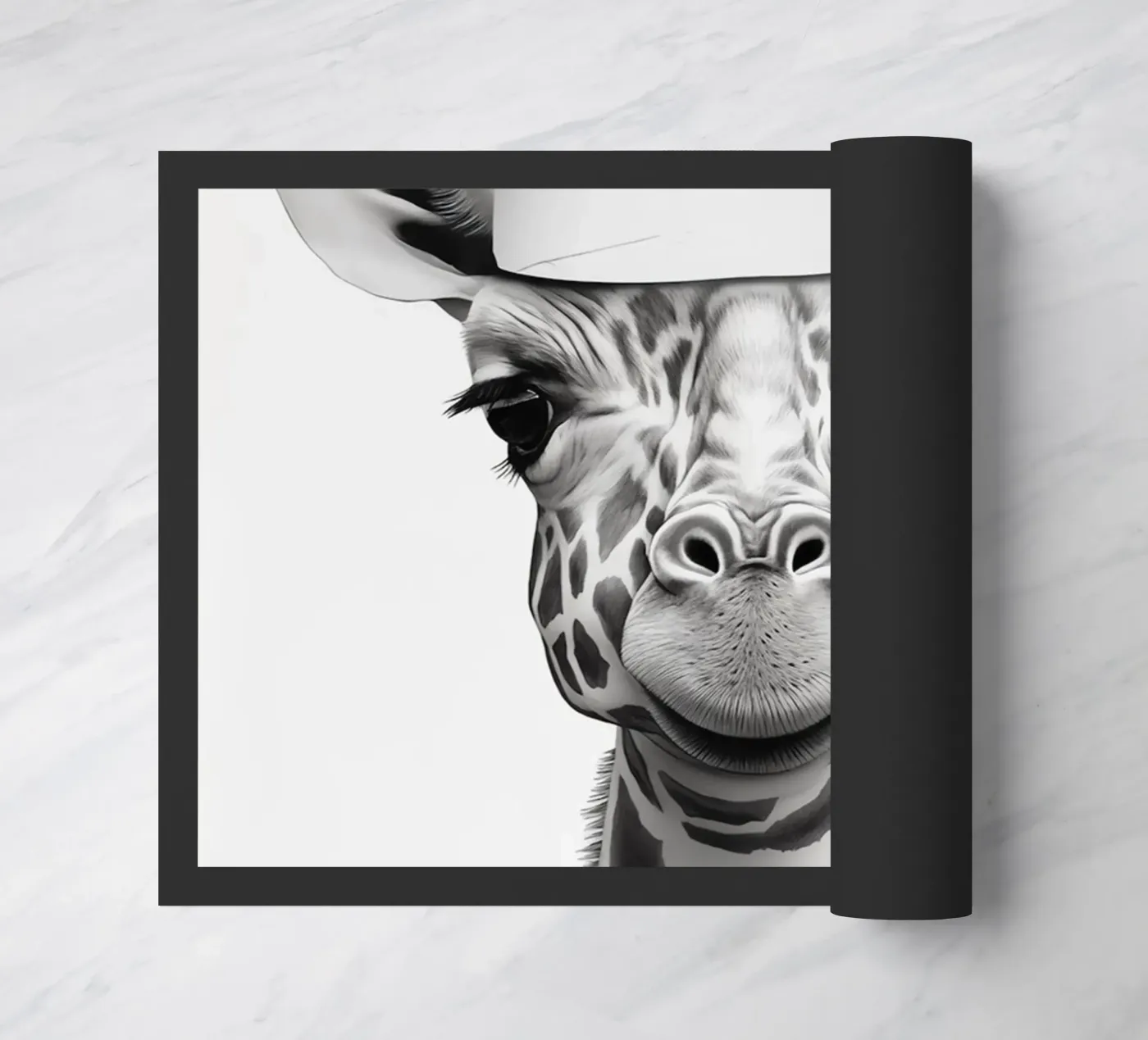 Giraffe doormat by animals_studio