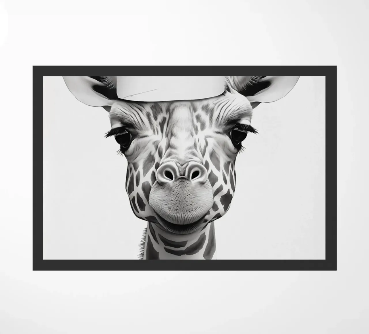 Giraffe doormat by animals_studio