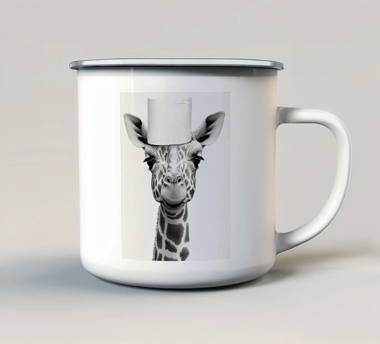 Giraffa tazza in smalto da animals_studio