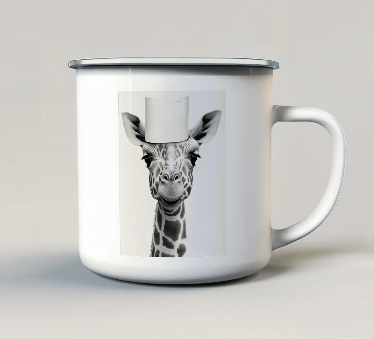 Giraffa tazza in smalto da animals_studio