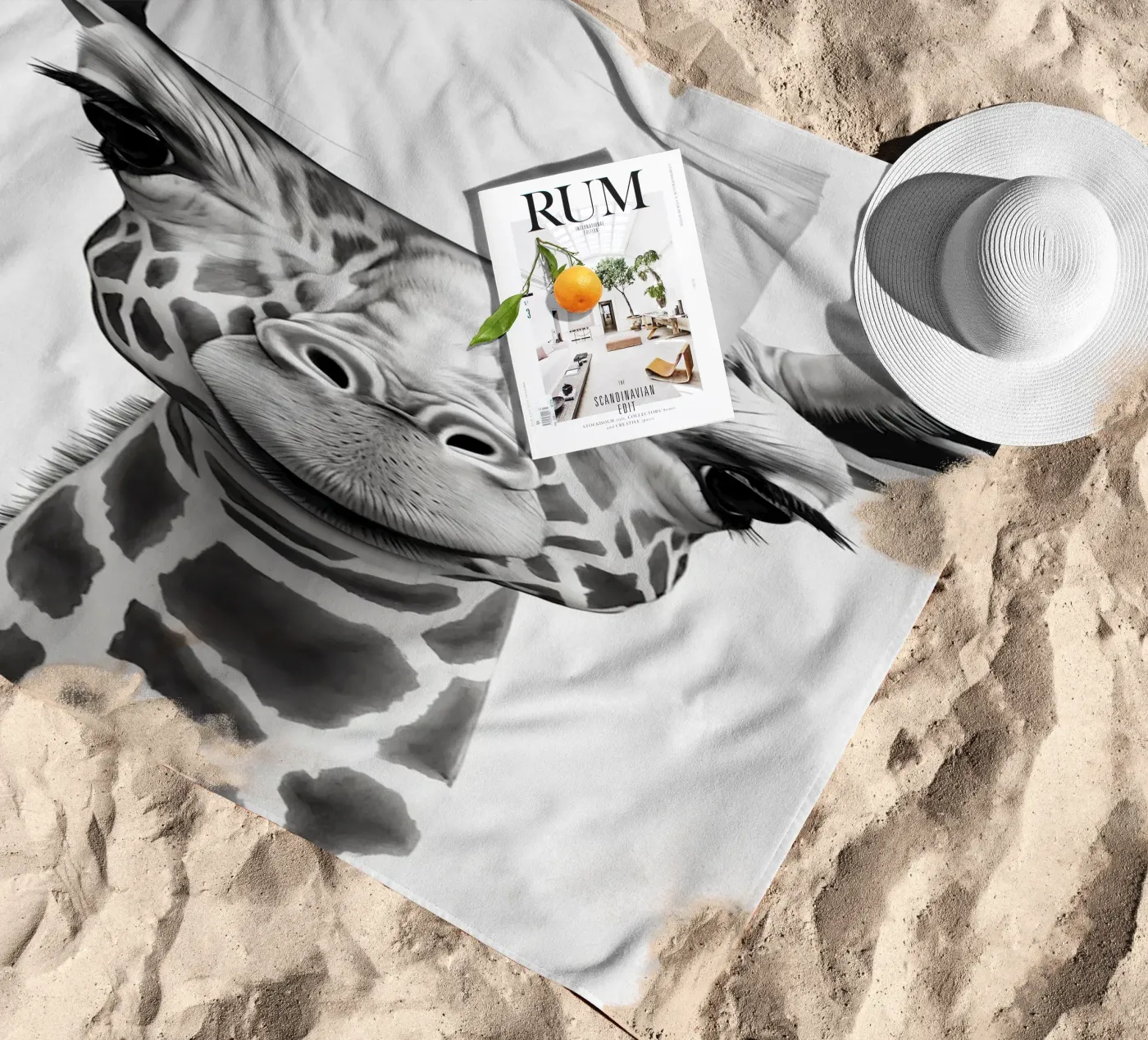 Giraffa telo mare da animals_studio
