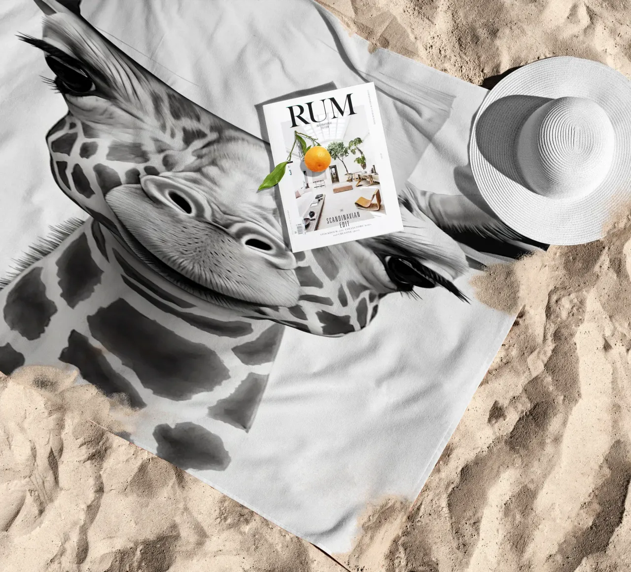 Giraffa telo mare da animals_studio