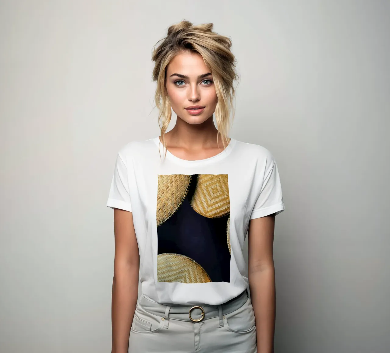 Complementary Pattern women's fitted t-shirt by Sebastian Hilgetag