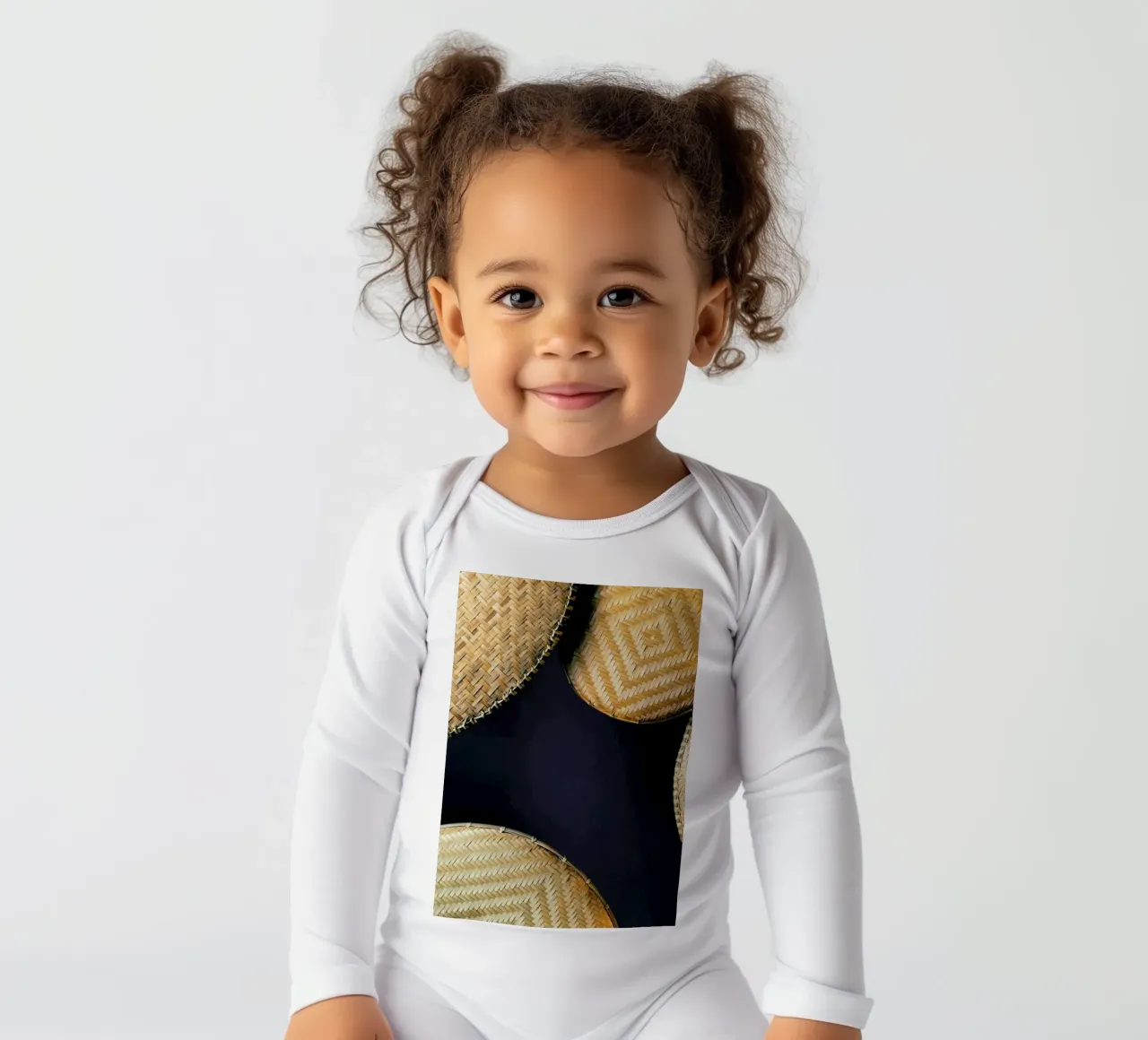 Complementary Pattern body neonato maniche lunghe da Sebastian Hilgetag