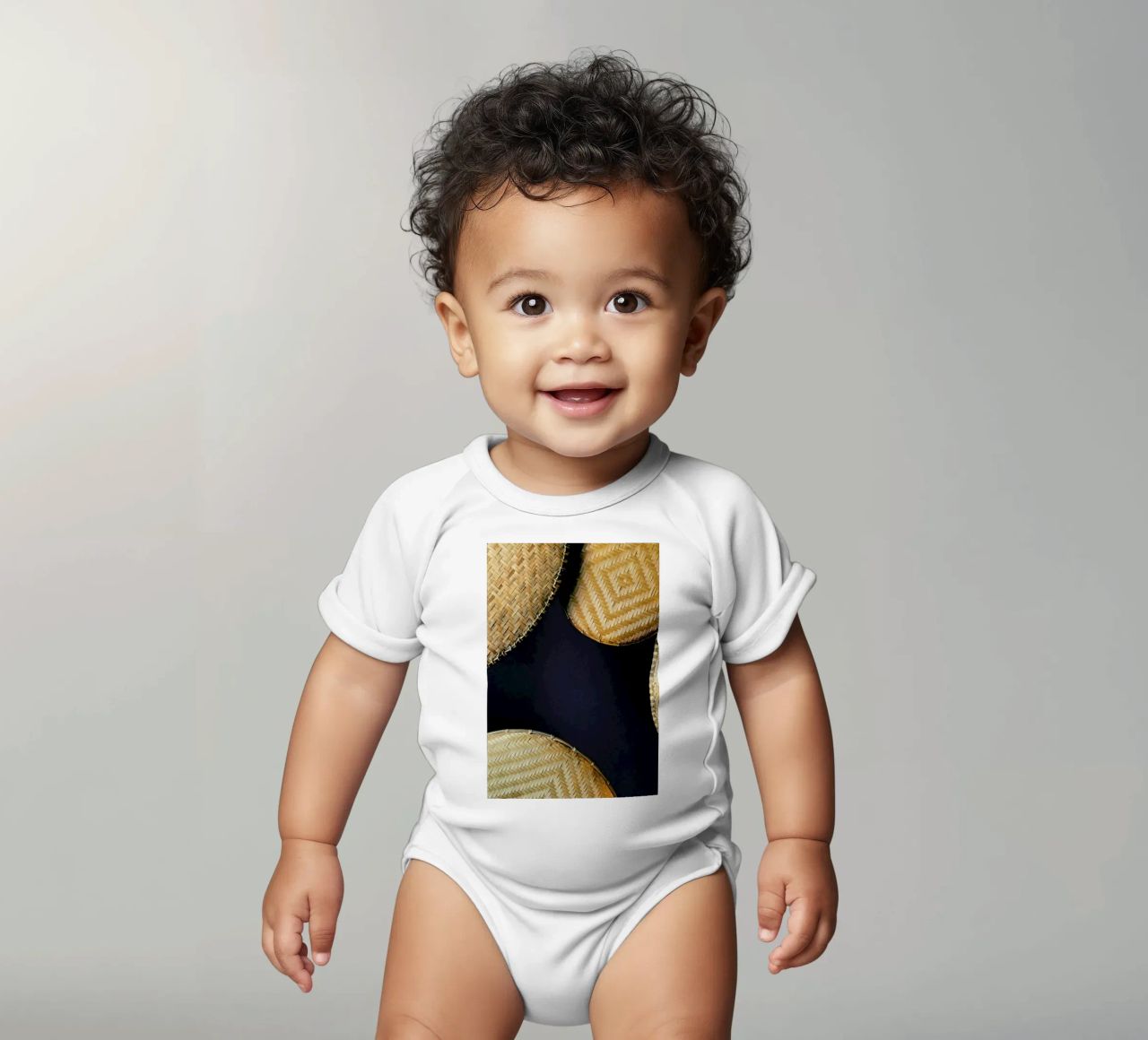 Complementary Pattern body neonato maniche corte da Sebastian Hilgetag