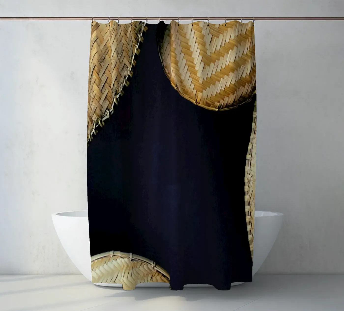 Complementary Pattern shower curtain by Sebastian Hilgetag