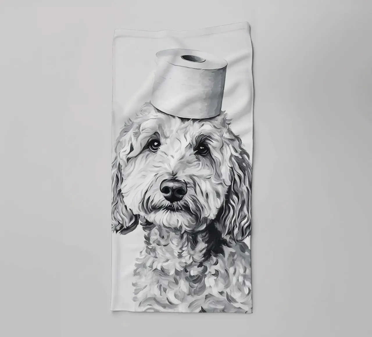 Goldendoodle asciugamano da bagno da animals_studio