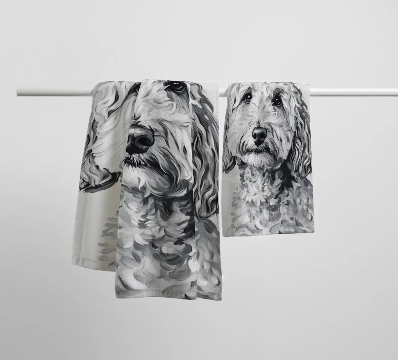 Goldendoodle asciugamano da bagno da animals_studio