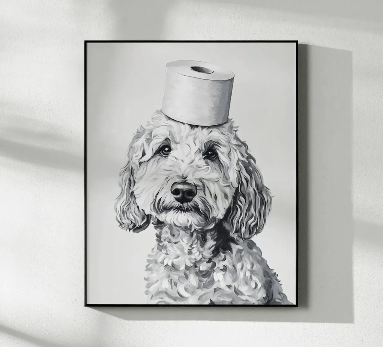 Goldendoodle plexiglass da animals_studio