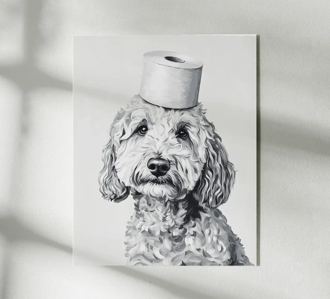 Goldendoodle plexiglass da animals_studio