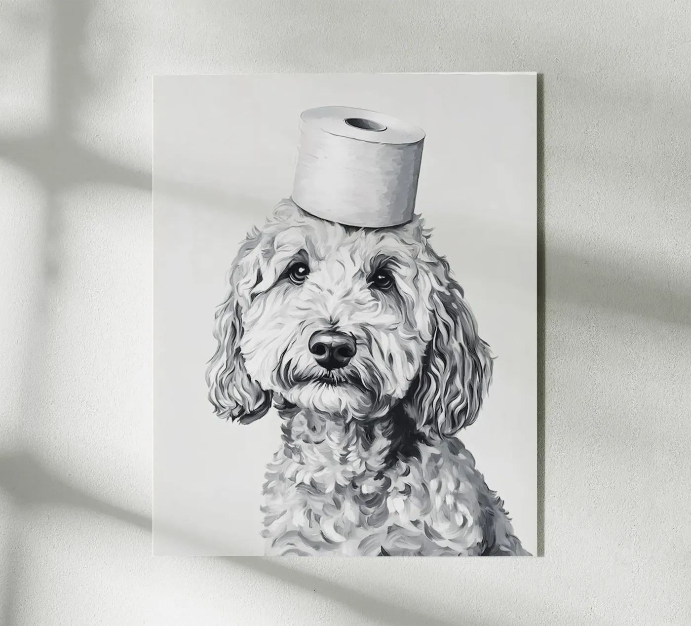 Goldendoodle plexiglass da animals_studio