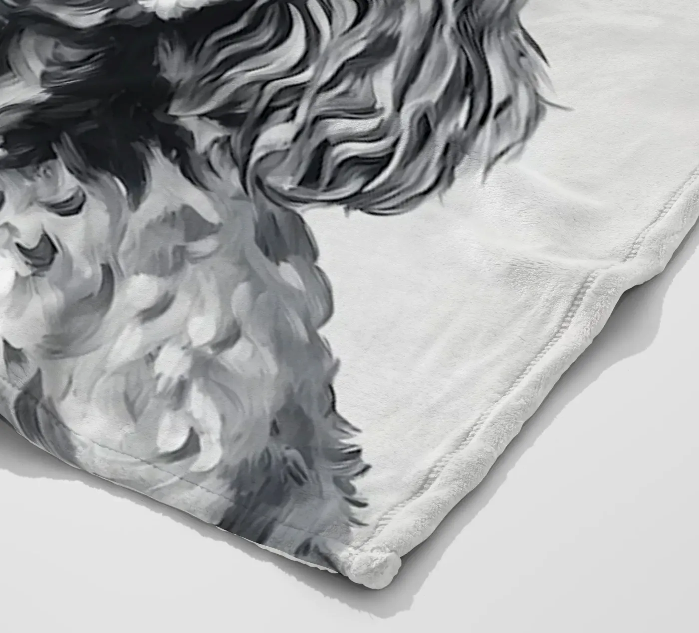 Goldendoodle Fleecedecke von animals_studio