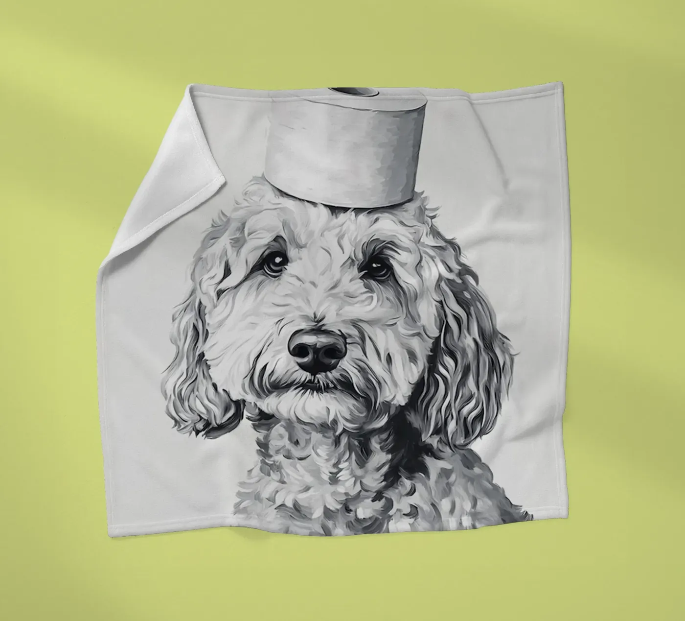 Goldendoodle Fleecedecke von animals_studio