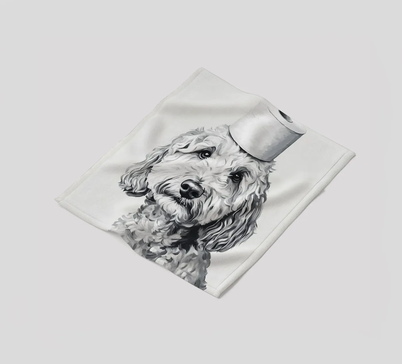 Goldendoodle Fleecedecke von animals_studio