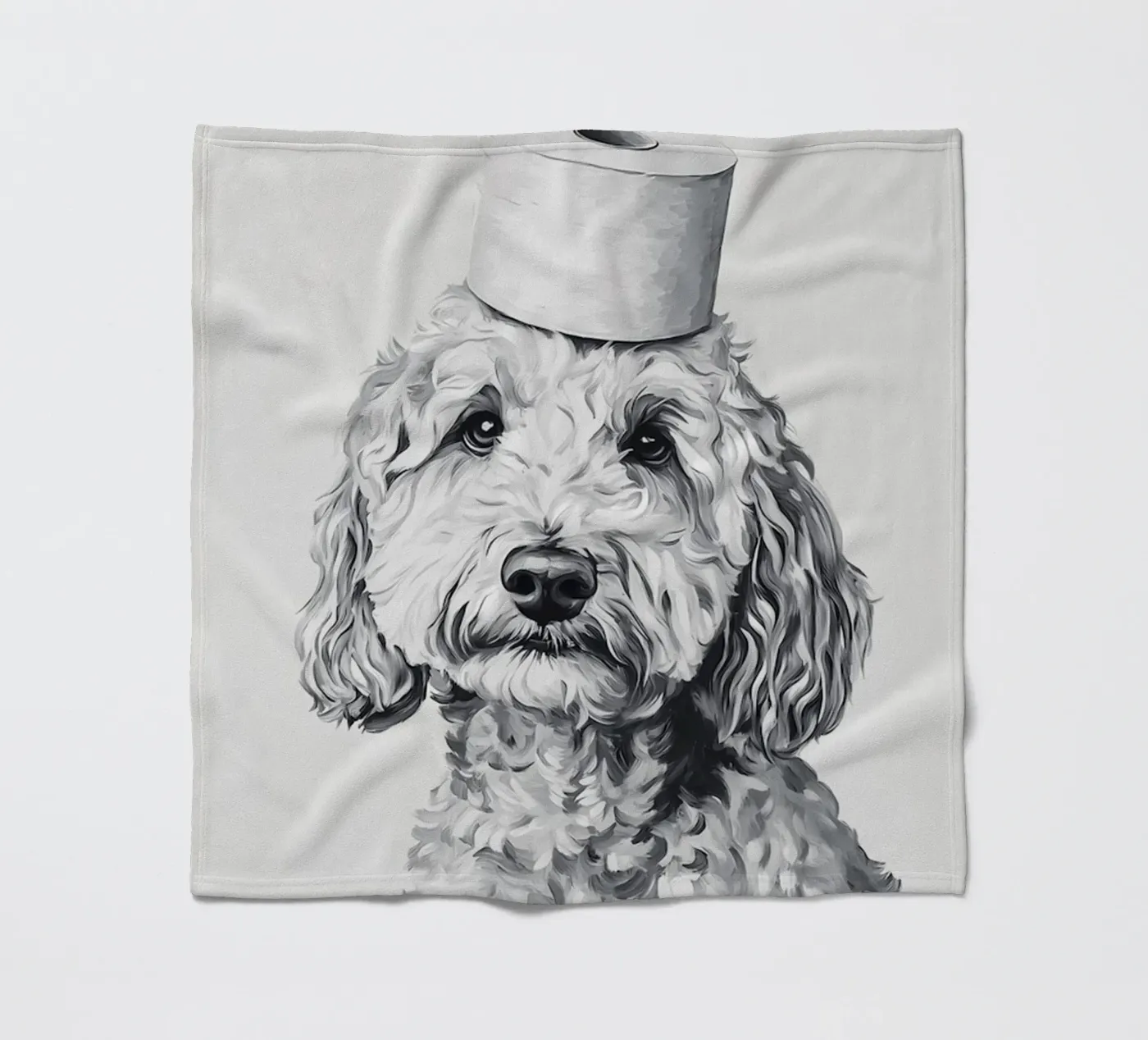 Goldendoodle Fleecedecke von animals_studio