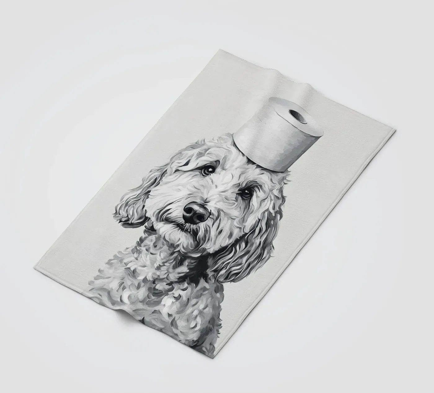 Goldendoodle Fleecedecke von animals_studio