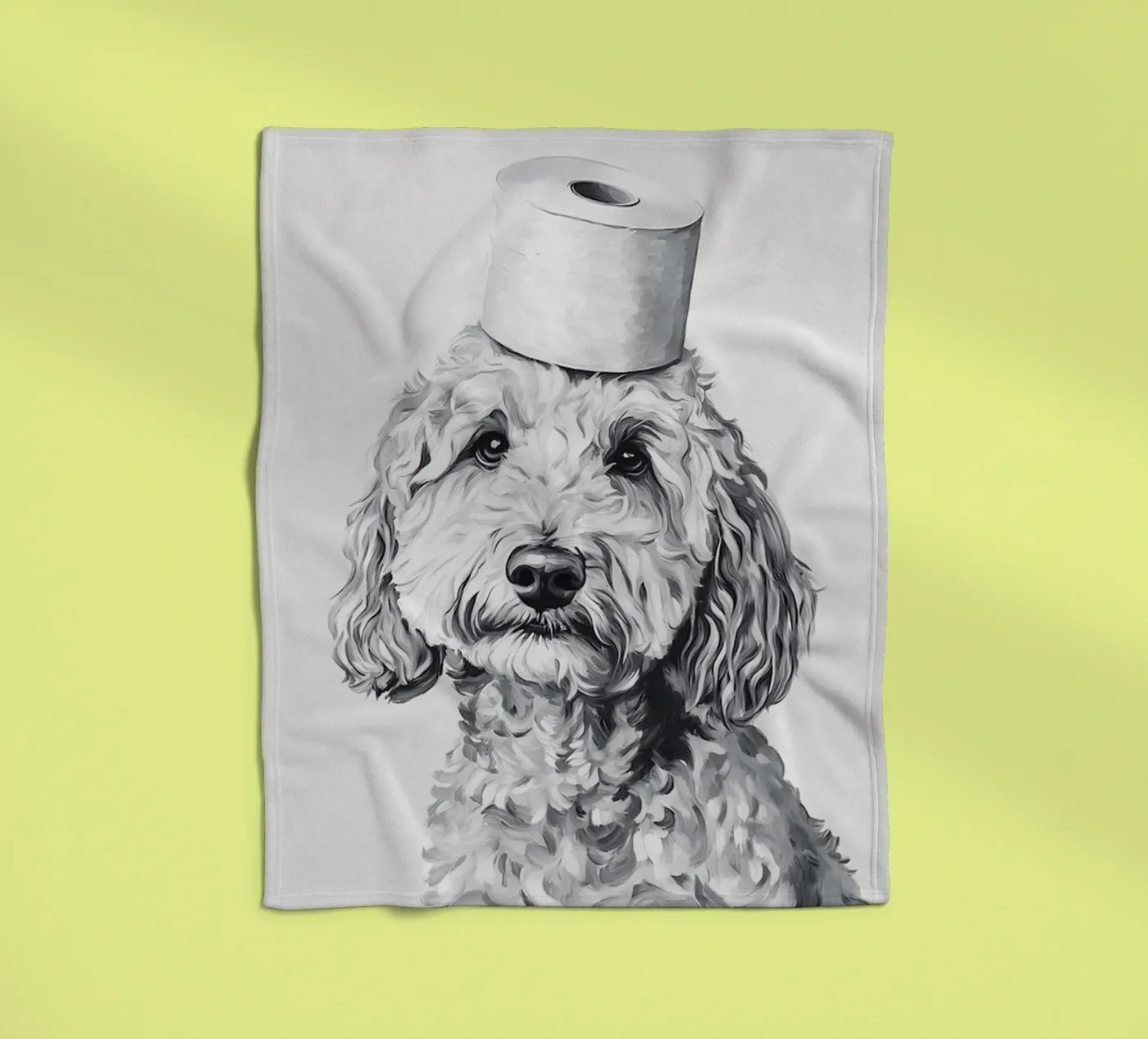 Goldendoodle Fleecedecke von animals_studio