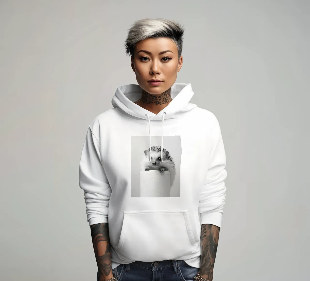 Riccio felpa con cappuccio da animals_studio