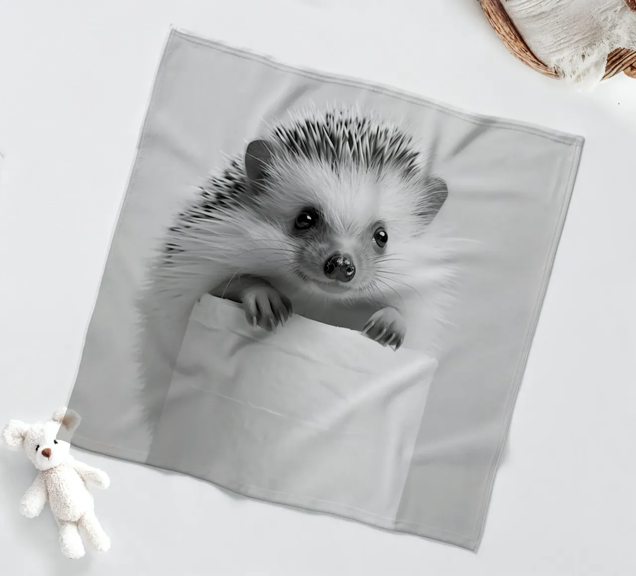 Hedgehog Fleecedecke von animals_studio