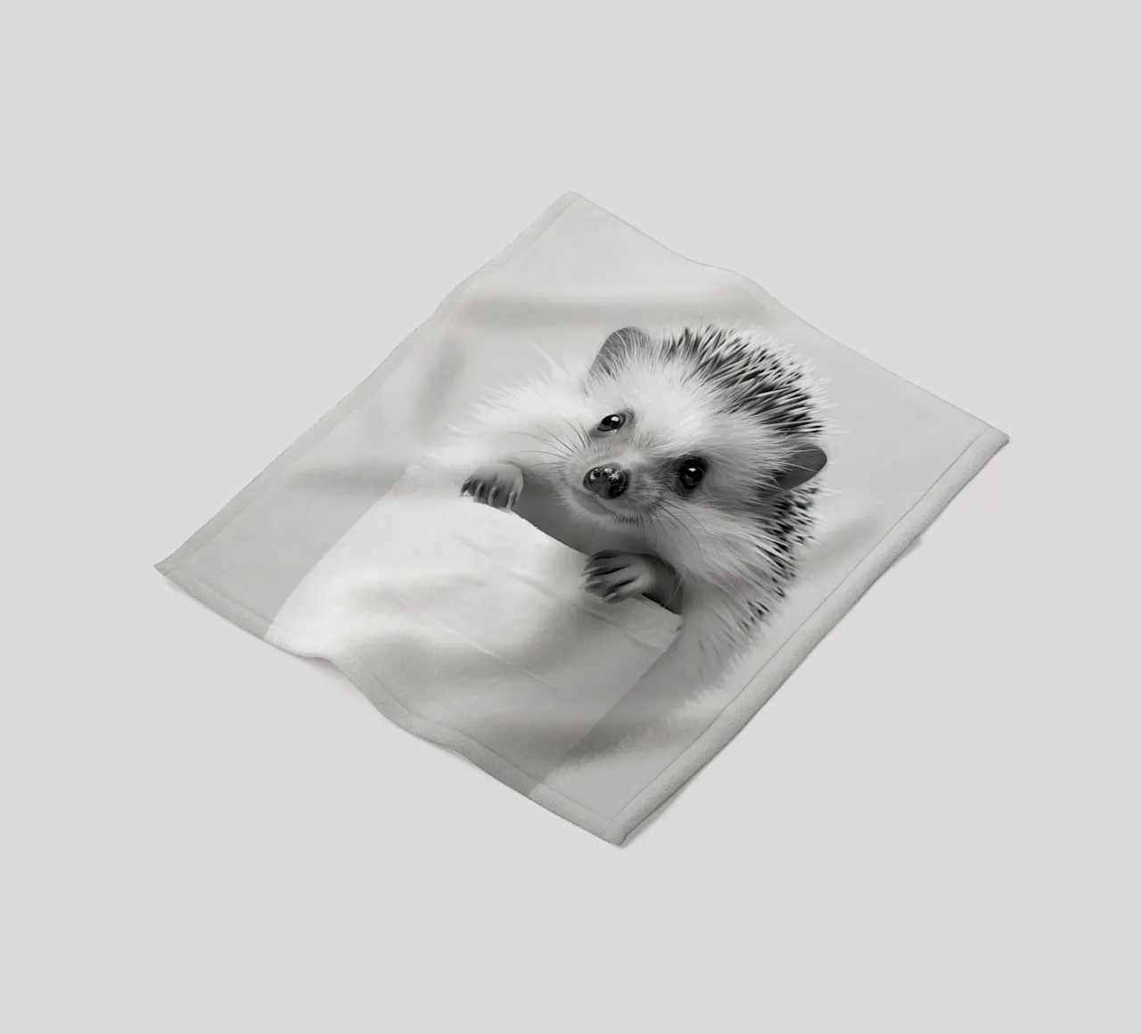 Hedgehog fleece blanket by animals_studio