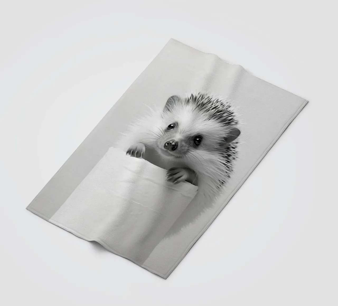 Hedgehog Fleecedecke von animals_studio