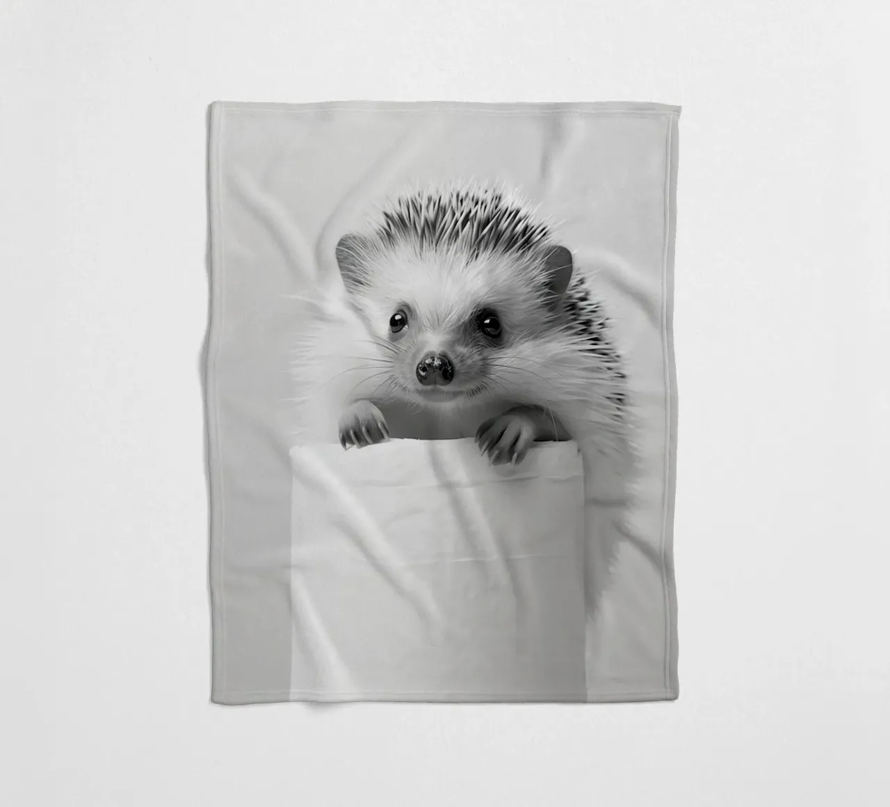 Hedgehog Fleecedecke von animals_studio